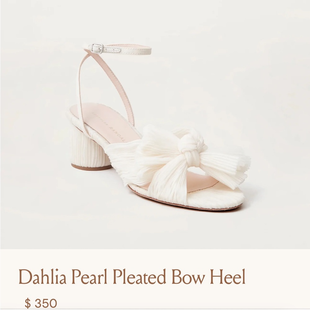 Loeffler Randall Dahlia Pearl Pleated Bow Heel